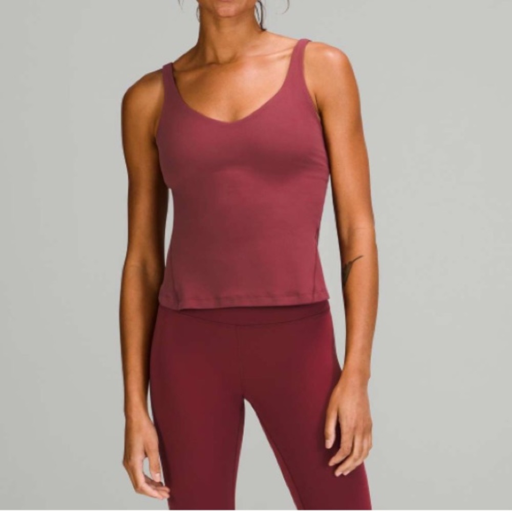 Lululemon Align Waist-Length Tank Top in Mulled Wine ~ Size 6 - Picture 2 of 6